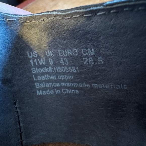 Hush Puppies Dark NavyLeather Slip-On Flats. Size 11W Comfort Shoe. - Picture 5 of 12